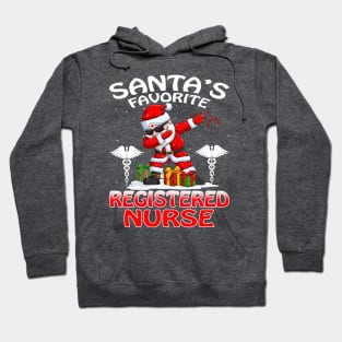 Santas Favorite Registered Nurse Christmas T Shirt Hoodie